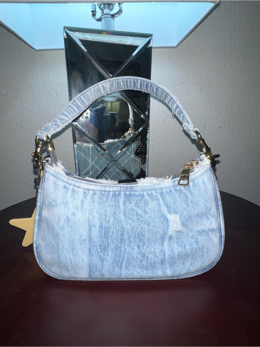 Coach Loved Denim Teri Shoulder Bag with all Charms - Light Blue denim - Picture 7 of 7